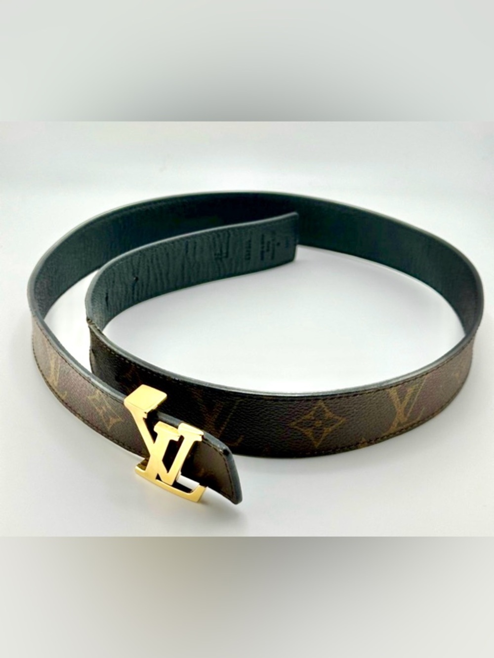 Louis Vuitton Iconic 30/75 Monogram Brown Belt, Reversible To Black - Picture 10 of 15